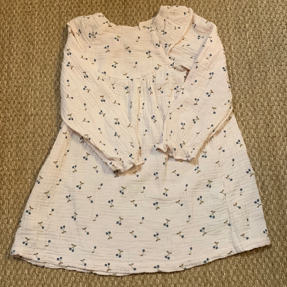 Zara girls cherry print dress